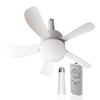 Wunder Cool Socket Fan Light, Small Ceiling Fans with Lights