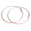 Clip-on Earrings 4 inch Hoop Rose Gold Plated 100mm Hoops