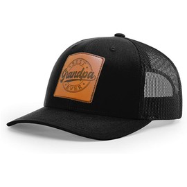 Grandpa Gifts,Grandpa Legend Trucker Hat,Structured Classic Adjustable Grandfather Snapback Baseball Cap Black