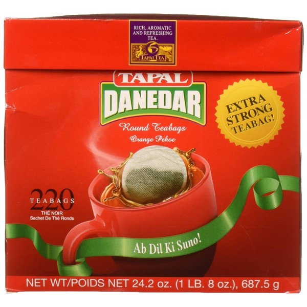 Tapal Danedar 2 Cup Round Tea Bags 220ct, (687.5g)