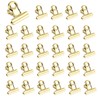Small Bulldog Paper Clips, Pack of 60 Clips, Gold, 22