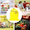Yellow Banana Bag for Fridge, Shockproof Drawstring Storage Bag Keeps