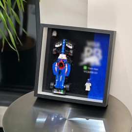 iLuane Display Wallboard for Speed Champions Visa Cash App RB VCARB 01 Race Car Model Kits 77246, Adult Collectibles Wall Mount, Home or Office Décor (No Car Included)