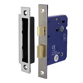 Timco - Bathroom Lock - Satin Nickel (Size 78mm - 1 Each)