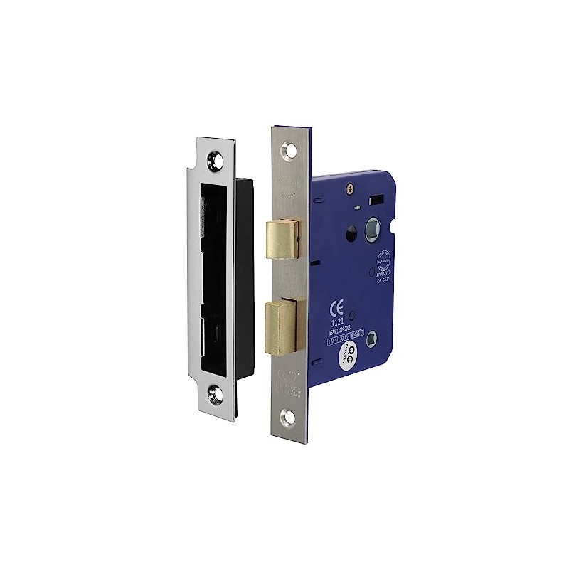 Timco - Bathroom Lock - Satin Nickel (Size 78mm -