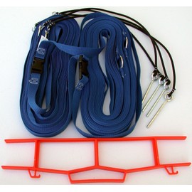 Home Court 1-inch Non-adjustable 30-ft Grass Court Boundary - 17NAG (Blue)