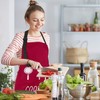 MengH-SHOP Apron Unisex Cooking Apron Waterproof Bib Apron with 2