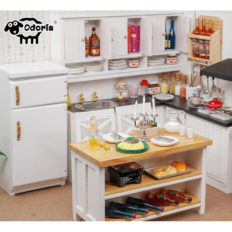 Odoria 1/12 Miniature Copper Kettle Dollhouse Decoration Accessories