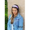 Motique Accessories Lavender 2 Inch Wide Satin Hard Headband with