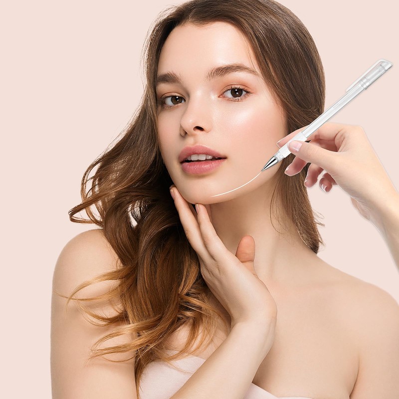 TIESOME Eyebrow Microblading Marker Pens, 2pcs Skin Marker Pen Eyebrow