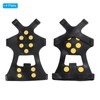 PATIKIL 9.4" Ice Cleats, 4 Pairs Anti-Slip Snow Traction Cleat