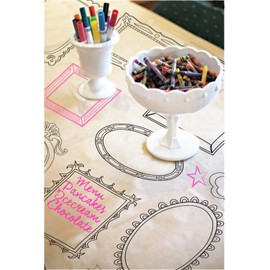 Folat 63701 Writable Table Cloth-180x130 cm, White