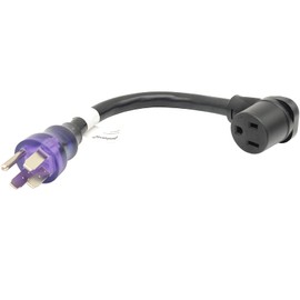 Parkworld 63456 RV to Welder 6AWG 50 Amp Adapter Cord, RV Straight Plug NEMA 14-50P to 6-50R Female, 50A, 250V (1.5FT)