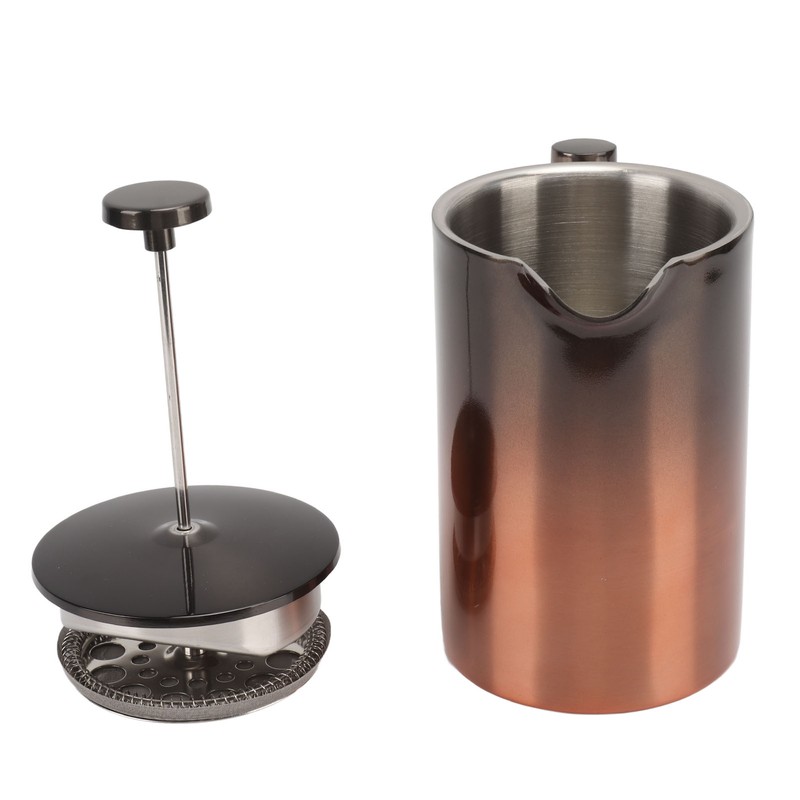 French Press Coffee Tea Maker with Filter Double Layer 304