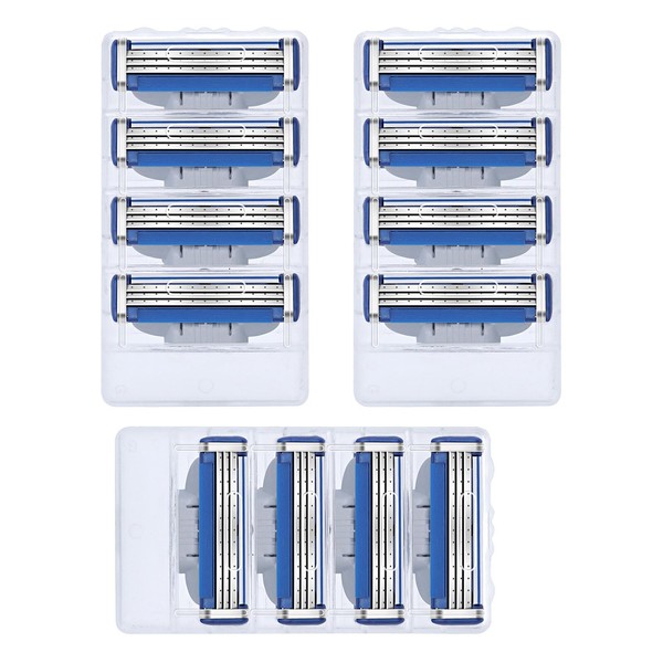 iwiio Razor Blades for Gillette Mach 3 Shavers - 12Pcs