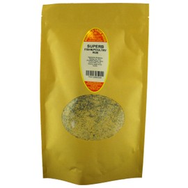 Marshalls Creek Spices SUPERB FISH AND POULTRY RUB NO SALT 11 oz. Kraft Stand Up Pouch ECO Friendly Recyclable Mailer