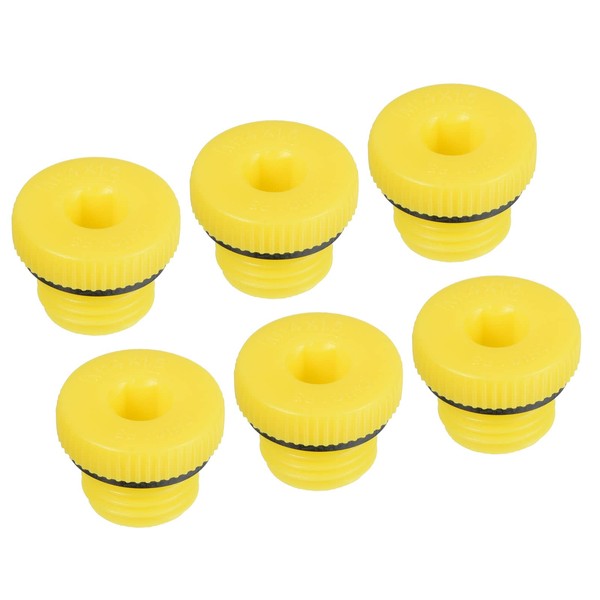 PATIKIL Hold Plugs M14x1.5, 6 Pack PP Plastic Male Threaded