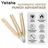 Yetaha 5-Inch Brass Automatic Center Punch, Adjustable Impact Spring Loaded