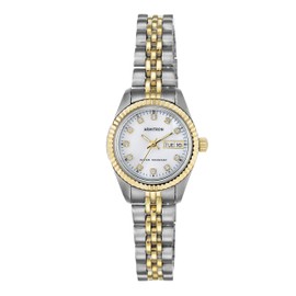 Armitron Women's 75/2475MOP Genuine Crystal Accented Two-Tone Bracelet Watch