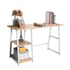 VERYKE Computer Desk Home Office Desk Study Workstation with 2