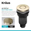 KRAUS Flat-Top Garbage Disposal Air Switch Button in Spot-Free Antique