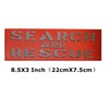 High Visibility Reflective 8.5x3 SAR Search and Rescue Blaze Orange