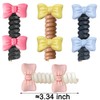 Double Bows Spiral Hair Ties No Damage Telephpone Line Hairties