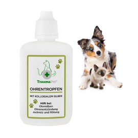 TraumaPet Ear Drops Colloidal Silver for Dogs and Cats 50 ml