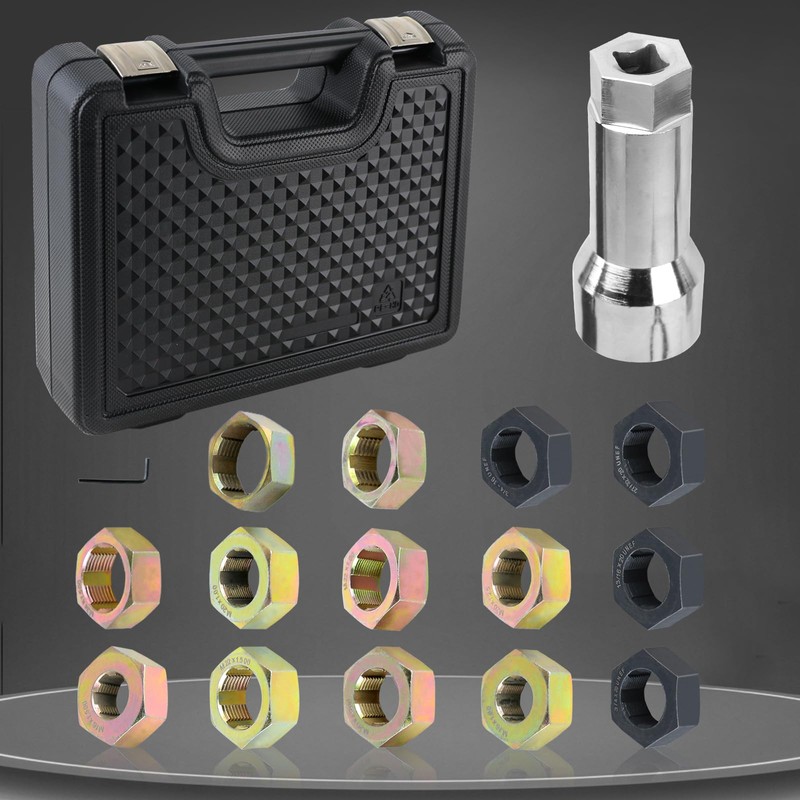 Tesmirror 16-Piece Axle Spindle Rethreading Kit - Axle Thread Repair