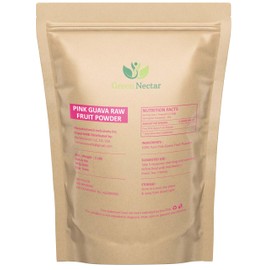 Pink Guava Fruit Powder (1 lb Bag), Unsweetened, Non-GMO, Vegan and Gluten Free (16 Oz - 2 Pack)
