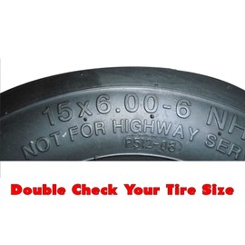 MowerPartsGroup (2) Kenda 15x6.00-6 Super Turf 4 Ply Tires K500 15x6.00x6 15x6x6 15x6-6