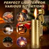 2 Pack Cool Vintage Copper&Brass Wheel Lighter, Pressure-Relief Reusable Windproof