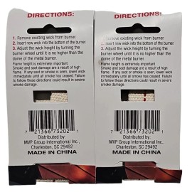 Florasense Lamp Wick For Oil Lamps 6 3/4" Long 3/4" Wide Lot of 2 New