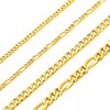 Gold Chain for Men Women 3MM Figaro Chain 18K Gold