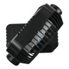 7W 8 Inch Solar Fan with LED Light 10400mAh Rechargeable