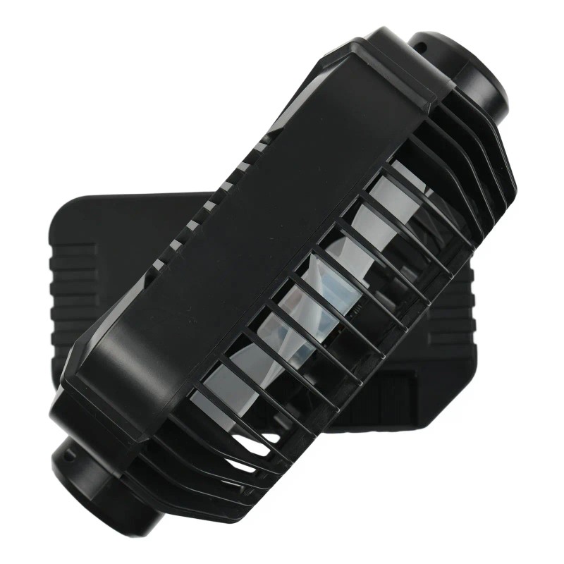 7W 8 Inch Solar Fan with LED Light 10400mAh Rechargeable