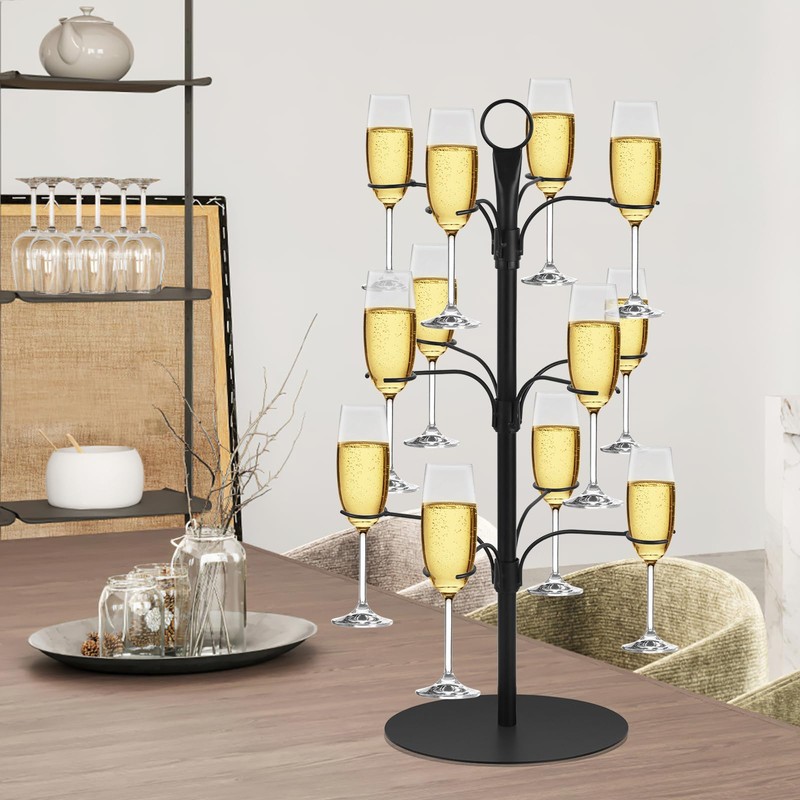 ALIMOTA Cocktail Tree Stand for Drinks Champagne Tower Wine Glasses