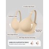 OEAK Women Bras No Underwire Scalloped Push Up Buttery Soft