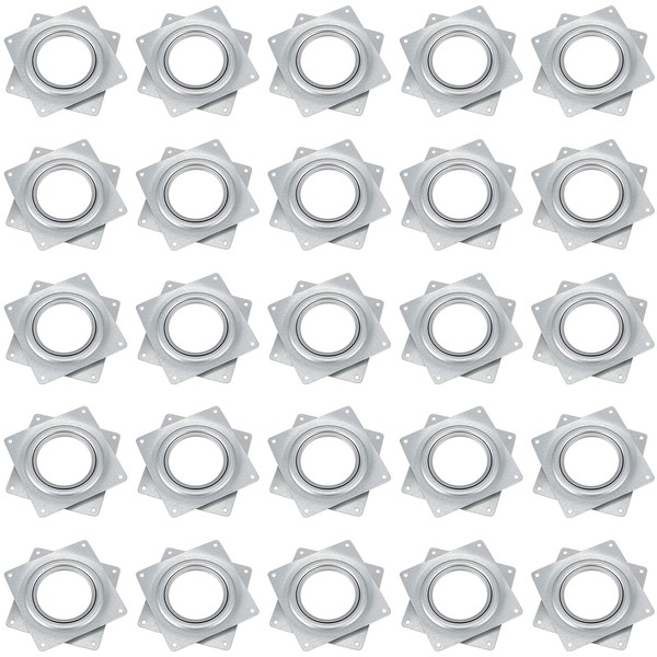MUKLEI 25 Pack 4 Inch Lazy Susan Hardware Kit, Zinc-Plated