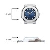 Reloj de Lujo para Hombre, Correa de Acero inoxidable, Formal,