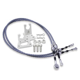 Qzojcoi Rsx Shifter Cable &Trans Bracket, Transmission Shift Cables Compatible for Honda Rsx Eg Ek K Swap K20 K24 Dc2s Series