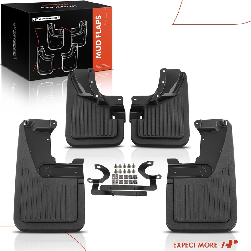 A-Premium Set of 4PCS Mud Flaps Splash Guards Mudflaps Mudguards
