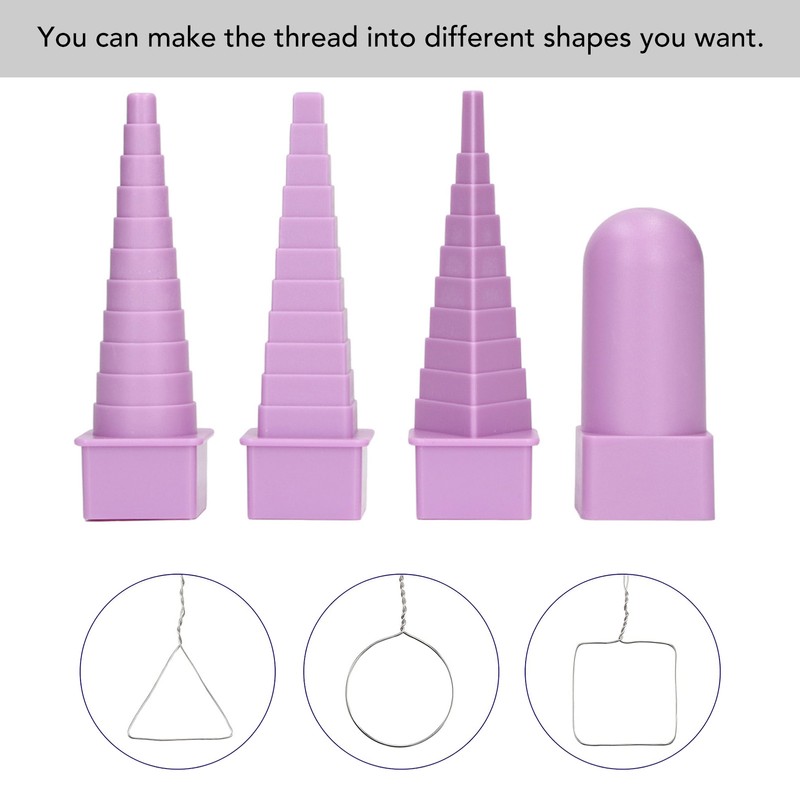 4Pcs Jewelry Mandrel Round Oval Triangle Square Jewellery Making Tool