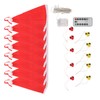Hanging Lighted Glowing Santa Hats with Bells Battery Powered Fairy