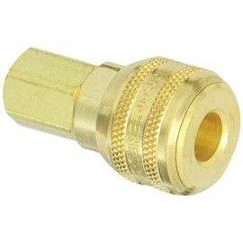 Eaton Hansen 3000 Brass 3000/4000/5000/6000 Series Industrial Interchange, Coupler Socket, 1/4" Body Size x 1/4" NPT Female