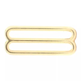Stecksstore Double Loop Strap Metal Adjuster 1.75 Inch Brass Plate 20134-01