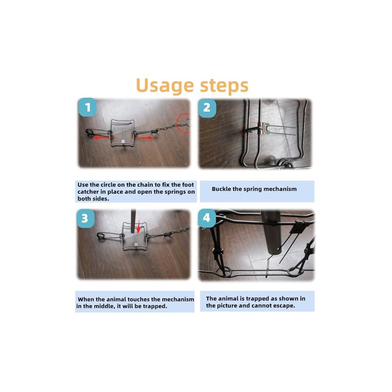 Double-Sided 220 Animal Trap Setter, Reusable Easy Setup Tool for