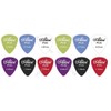 12 Assorted Matte Colour Nylon Guitar Picks (1.2 mm)