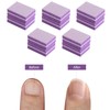 50 x Mini Nail Buffer Blocks 180/100 Grit Washable Nail