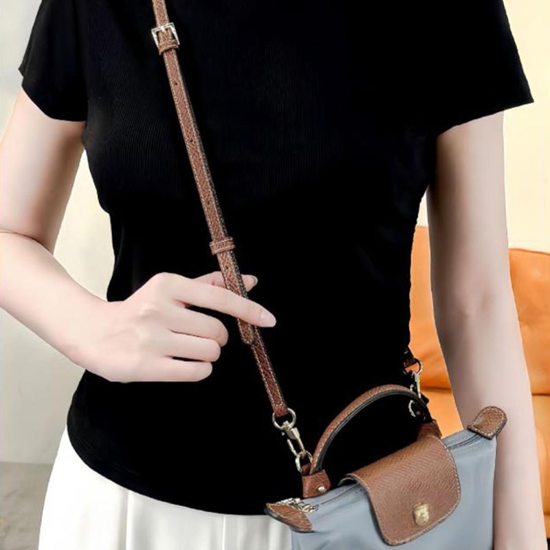SHYSBV Longchamp Women's Leather Adjustable Shoulder Strap with Organiser -